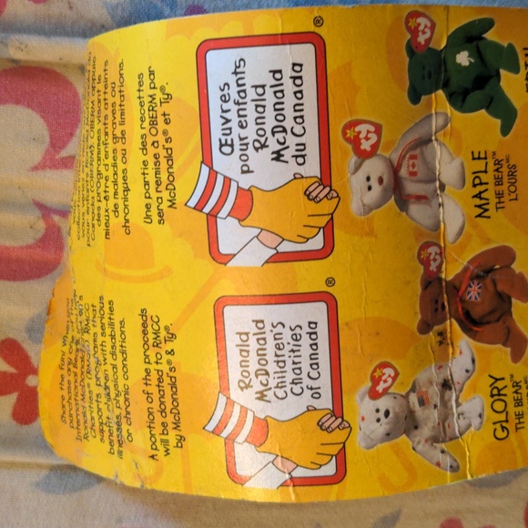 1999 Mc Donalds Bear Ty Brittannia The Bear Sealed - Picture 7 of 10